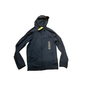 All In Motion Jacket Womens Size Small Blue Full Zip Hooded Pockets Long Sleeve